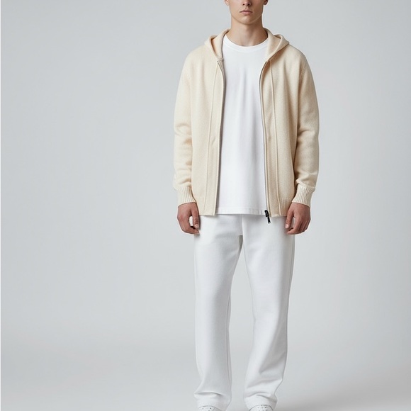 Other - DKNY Men's Cream Hoodie Sweater